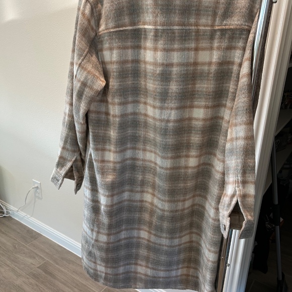 Jessica Simpson Long Flannel Jacket - Picture 3 of 4